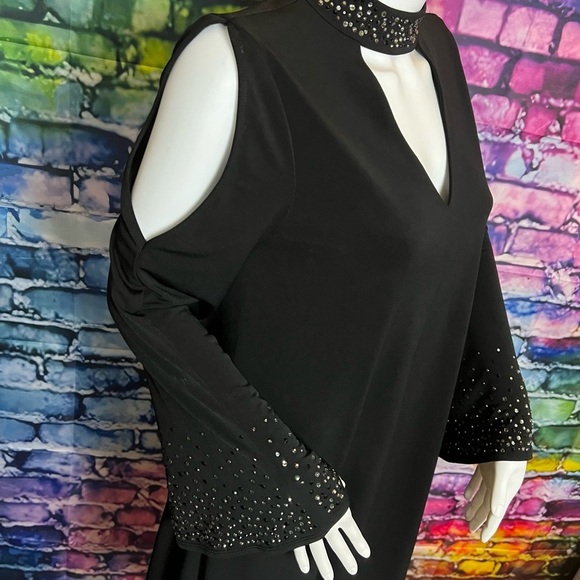 NWT Jessica Howard open V-neck A-line dress - Picture 9 of 11